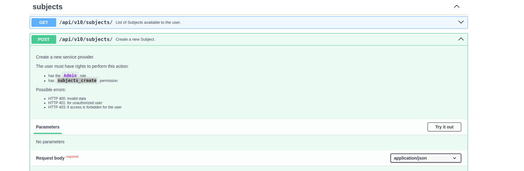 How can create subject